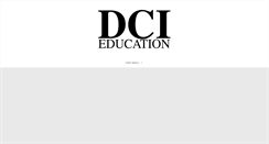 Desktop Screenshot of dcieducation.com