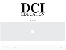 Tablet Screenshot of dcieducation.com